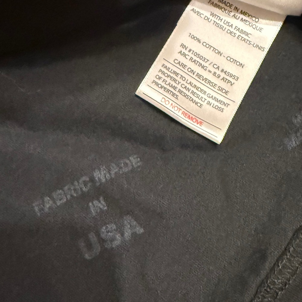 Ariat Work FR Mens XXL Black Digital Camo Raglan Long Sleeve T-Shirt CAT 2 NFPA - Picture 8 of 8